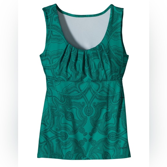 Patagonia Tops - Patagonia Bandha Top Teal Sleeveless Patterned Tank L